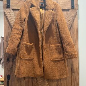 Women's Brown Teddy Coat